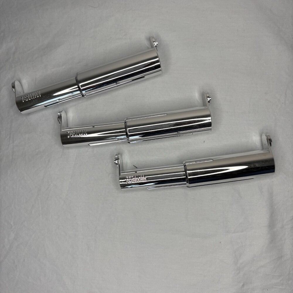 Teravan Extender for Extra Large Toilet Paper, Silver/Chrome X3